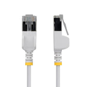 StarTech.com 80cm White Ultra Slim Cat6A Ethernet Cable, Snagless, FTP, Pure Bare Copper Wire, 34AWG Slim RJ45 Network Patch Cord, Individually Tested