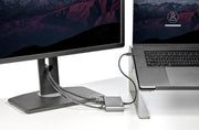 StarTech.com Dual-Monitor Thunderbolt Mini Dock, 4K 60Hz HDMI, Driverless Hub for Windows & Mac, Gigabit Ethernet, 1 x USB 5Gbps & 1x USB 2.0, 11in (28cm) Cable