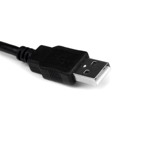 StarTech.com 1ft (30cm) 1-Port Professional USB to Serial Adapter Cable with COM Retention, USB to RS232 Adapter - TAA