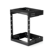 StarTech.com 2-Post 12U Heavy-Duty Wall Mount Network Rack, 19" Open Frame Server Rack with Adjustable Depth, Wall Mount Data Rack for IT / AV / Patch Panel / Computer Equipment - Cage Nuts and Screws Included