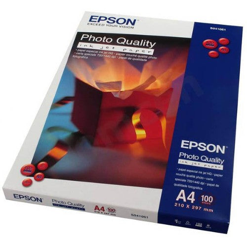 Epson A4 Photo Quality Inkjet Paper 102gsm, 100 sheets