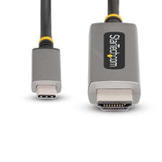 StarTech.com 6.6ft (2m) USB-C to HDMI Adapter Cable, 8K 60Hz, 4K 144Hz, HDR10, USB Type-C to HDMI 2.1 Video Converter Cable, USB-C DP Alt Mode/USB4/Thunderbolt Compatible - USB-C Laptop to HDMI
