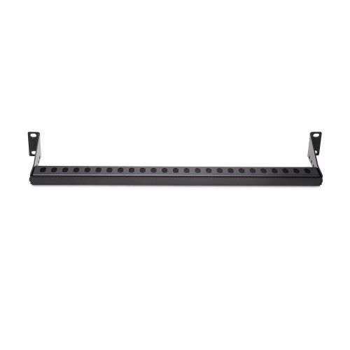 StarTech.com 1U Rack Mountable Cable Lacing Bar w/Adjustable Depth, Cable Support Guide For Organized 19" Racks/Cabinets, Horizontal Cable Guide For Patch Panels/Switches/PDUs