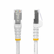StarTech.com 50cm White CAT8 Ethernet Cable, Snagless RJ45, 25G/40G, 2000MHz, 100W PoE++, S/FTP, 26AWG Pure Bare Copper Wire, LSZH, Shielded Network Patch Cord w/Strain Reliefs, Individually Tested