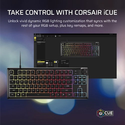 Corsair K55 CORE TKL keyboard Gaming USB QWERTY English Black