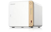 QNAP TS-462-4G NAS/storage server Tower Intel® Celeron® N4505 4 GB DDR4 0 TB QNAP QTS White