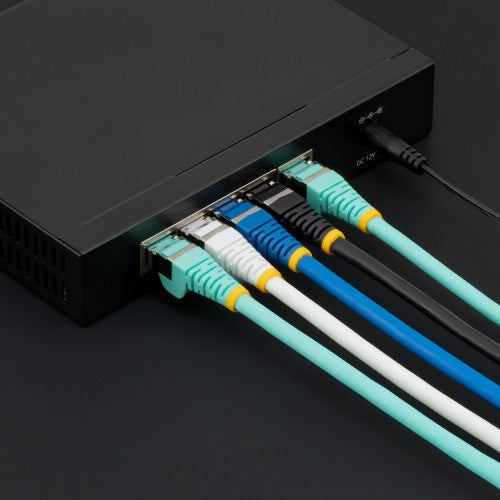 StarTech.com 7m CAT6a Ethernet Cable - Blue - Low Smoke Zero Halogen (LSZH) - 10GbE 500MHz 100W PoE++ Snagless RJ-45 w/Strain Reliefs S/FTP Network Patch Cord