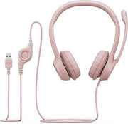 Logitech 981-001282 headphones/headset Wired Head-band Office/Call center USB Type-A Rose