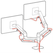 Ergotron LX Series 45-492-224 monitor mount / stand 61 cm (24") Black Desk
