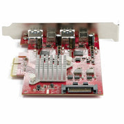StarTech.com 4-Port USB PCIe Card - 10Gbps USB PCI Express Expansion Card w/ 2 Controllers - 2x USB-C & 2x USB-A ports (USB 3.2 Gen 2) - USB/USB-C PCI-e Card - Full Profile - TAA