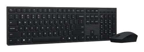 Lenovo 4X31R64316 keyboard Mouse included Office RF Wireless + Bluetooth QWERTY US English Grey