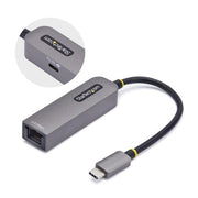StarTech.com 2.5GbE USB-C to Ethernet Adapter, 100W PD Pass-Through, NBASE-T NIC, USB 3.0 Type-C 2.5/1G Multi Speed Network, Thunderbolt Compatible, Windows & Mac