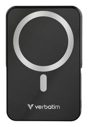 Verbatim Charge 'n' Go Magnetic Wireless Power Bank with stand - 10000 mAh Black