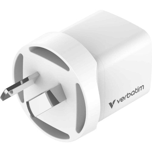 Verbatim Mini GaN Charger with USB-C Cable Universal White AC Fast charging Indoor