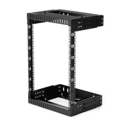 StarTech.com 2-Post 15U Heavy-Duty Wall Mount Network Rack, 19" Open Frame Server Rack with Adjustable Depth, Wall Mount Data Rack for IT / AV / Patch Panel / Computer Equipment - Cage Nuts and Screws Included