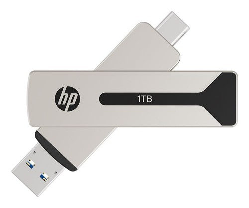 HP 911 Pro USB flash drive 256 GB USB Type-A / USB Type-C 3.2 Gen 2 (3.1 Gen 2) Silver