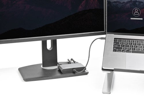 StarTech.com Dual-Monitor Thunderbolt Mini Dock, 4K 60Hz HDMI, Driverless Hub for Windows & Mac, Gigabit Ethernet, 1 x USB 5Gbps & 1x USB 2.0, 11in (28cm) Cable