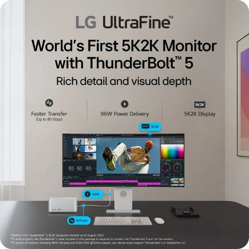 LG 40U990A-W computer monitor 101.6 cm (40") 5120 x 2160 pixels WUHD Black