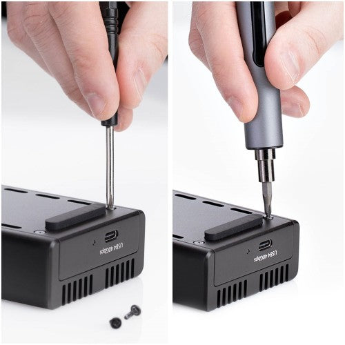 StarTech.com USB4 M.2 NVMe Enclosure, 40Gbps, External USB-C/Thunderbolt NVMe SSD Enclosure, Aluminum Heatsink Case, B+M/M-Key