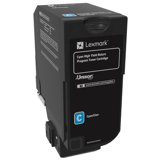 Lexmark 74C6HC0 toner cartridge 1 pc(s) Original Cyan