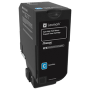 Lexmark 74C6HC0 toner cartridge 1 pc(s) Original Cyan