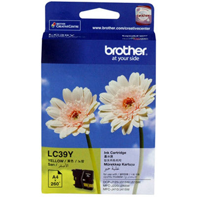 Brother LC-39Y ink cartridge 1 pc(s) Original Standard Yield Yellow