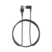 StarTech.com 6.6ft (2m) USB-A to USB-C Fast Charging Cable, Rugged, Right-Angled, Charge & Sync, 3A, USB 2.0, TPE Jacket and Aramid Fiber - USB Charging Cord