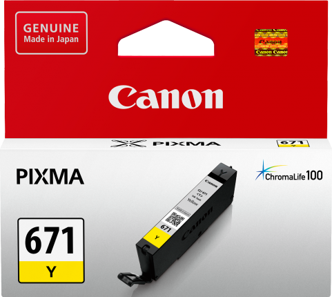 Canon CLI-671Y ink cartridge 1 pc(s) Original Standard Yield Yellow