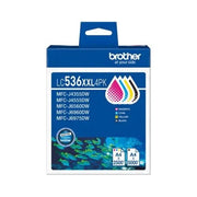 Brother *NEW* LC536XXL 4PK VALUE PACK  1X BLACK, 1X CYAN, 1X MAGENTA, 1X YELLOW