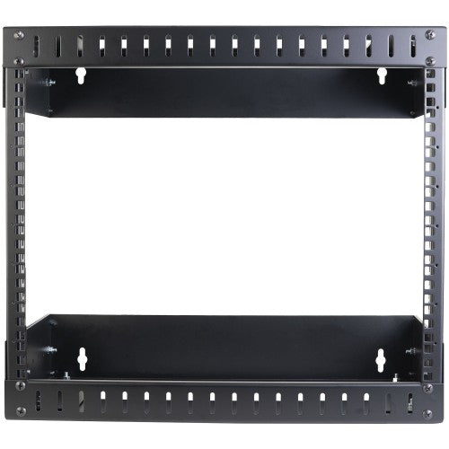 StarTech.com 2-Post 8U Heavy-Duty Wall Mount Network Rack, 19" Open Frame Server Rack with Adjustable Depth, Wall Mount Data Rack for IT / AV / Patch Panel / Computer Equipment - Cage Nuts and Screws Included
