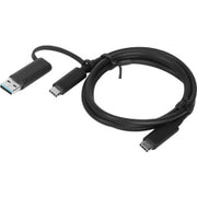Lenovo 4X90U90618 USB cable USB 3.2 Gen 1 (3.1 Gen 1) 1 m USB A/USB C USB C Black