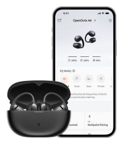SHOKZ OpenDots Air Headset Wireless Ear-clip-on Calls/Music/Sport/Everyday Bluetooth Black