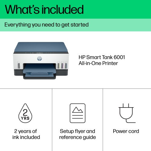 HP Smart Tank 6005 Wireless All-in-One Color Printer, Copier, Scanner
