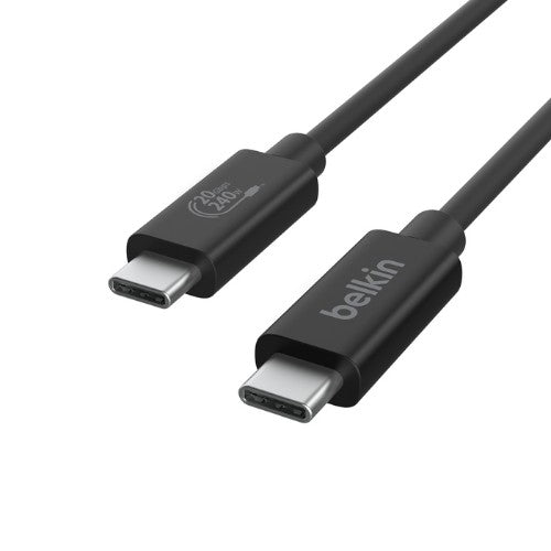 Belkin INZ004TT1.2MBK USB cable USB4 Gen 2x2 1.2 m USB C Black