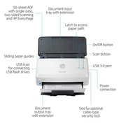 HP ScanJet Pro 3000 s4 Sheet-fed scanner 600 x 600 DPI A4 Black, White