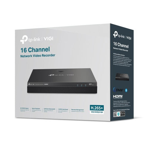 TP-Link VIGI NVR2016H network video recorder Black