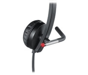 Logitech 981-000545 headphones/headset Wired Head-band Office/Call center Black, Silver