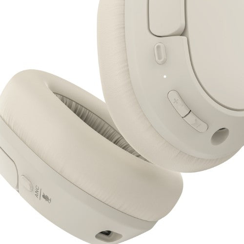 Belkin SoundForm Isolate Headset Wired & Wireless Head-band Calls/Music USB Type-C Bluetooth Sand
