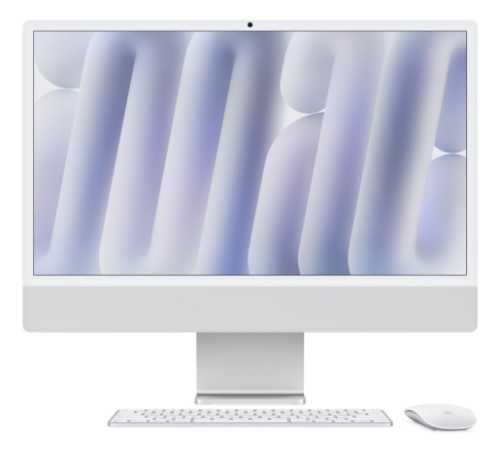 Apple iMac Apple M M4 59.7 cm (23.5") 4480 x 2520 pixels All-in-One PC 16 GB 256 GB SSD macOS Sequoia Wi-Fi 6E (802.11ax) Silver