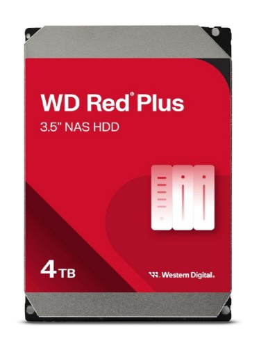 Western Digital Red Plus WD40EFZZ internal hard drive 4 TB 5400 RPM 128 MB 3.5" Serial ATA III