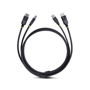 StarTech.com 6ft (1.8m) DisplayPort and USB 5Gbps KVM Cable, 4K 60Hz, Universally Compatible DP 1.2/USB 3.0 Combo Cable for KVM Switches