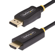 StarTech.com 2m DisplayPort to HDMI Adapter Cable, 4K 60Hz with HDR, DP to HDMI 2.0b, Active Video Converter, DisplayPort Desktop to HDMI Monitor