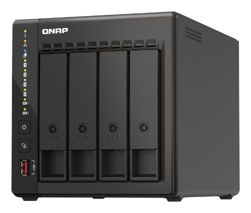 QNAP TS-453E NAS Tower Intel® Celeron® J6412 8 GB 16 TB QNAP Turbo System Black