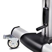StarTech.com Rolling TV Cart/Stand On Wheels For 60-100inch Flat Screens Up To 220lb (100kg), Height Adjustment via Hand Crank, Mobile/Portable Trolley Mount