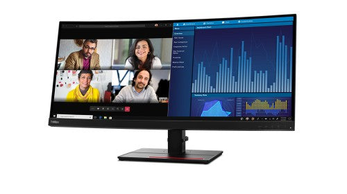Lenovo ThinkVision P34w-20 computer monitor 86.7 cm (34.1") 3440 x 1440 pixels Wide Quad HD LED Black