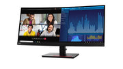 Lenovo ThinkVision P34w-20 computer monitor 86.7 cm (34.1") 3440 x 1440 pixels Wide Quad HD LED Black