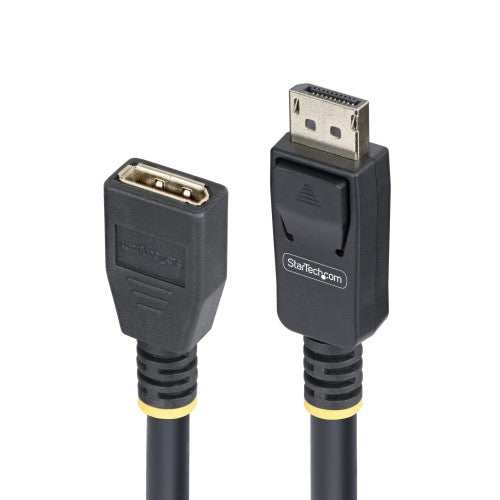 StarTech.com 10ft (3m) DisplayPort 1.4 Extension Cable, DP 1.4 Port Saver Cable, 8K 60Hz, DP Male to Female Extension Adapter Cord, DisplayPort Extension Cable, TPE Jacket, M/F
