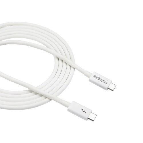 StarTech.com 6.6ft (2m) Thunderbolt 3 Cable, 20Gbps, 100W PD, 4K, Thunderbolt Certified, Compatible with Thunderbolt 4/USB 3.2/DisplayPort