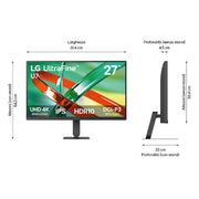 LG 27U711B-B computer monitor 68.6 cm (27") 3840 x 2160 pixels 4K Ultra HD LCD Black