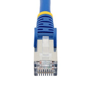 StarTech.com 1m CAT6a Ethernet Cable - Blue - Low Smoke Zero Halogen (LSZH) - 10GbE 500MHz 100W PoE++ Snagless RJ-45 w/Strain Reliefs S/FTP Network Patch Cord